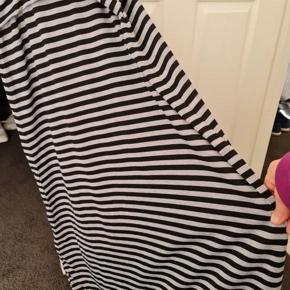 Dresses & Skirts - Blue grey striped maxi skirt